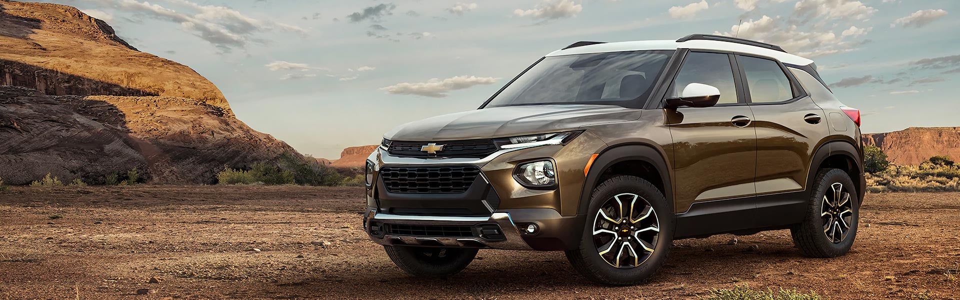 Chevrolet Trailblazer in desert landscape