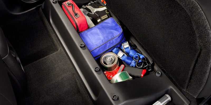 A some minor material is placed in holder between seats