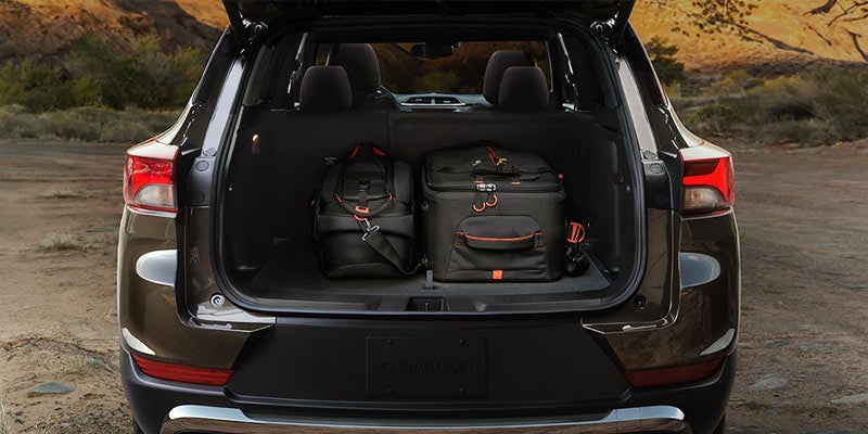 A luggage loaded in Trailblazer
