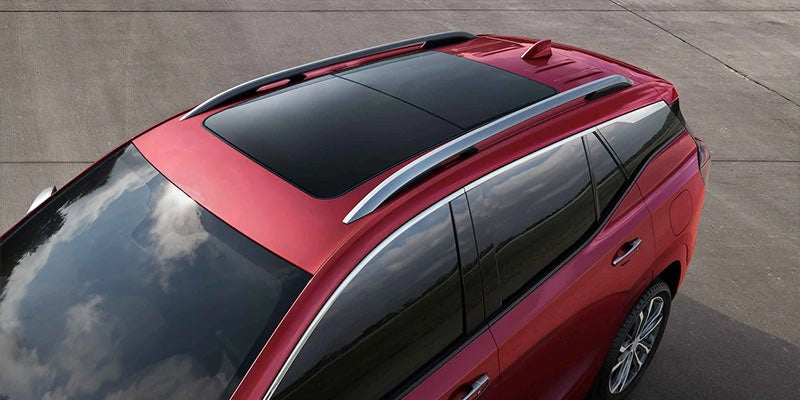 Black Sun roof of red Terrain