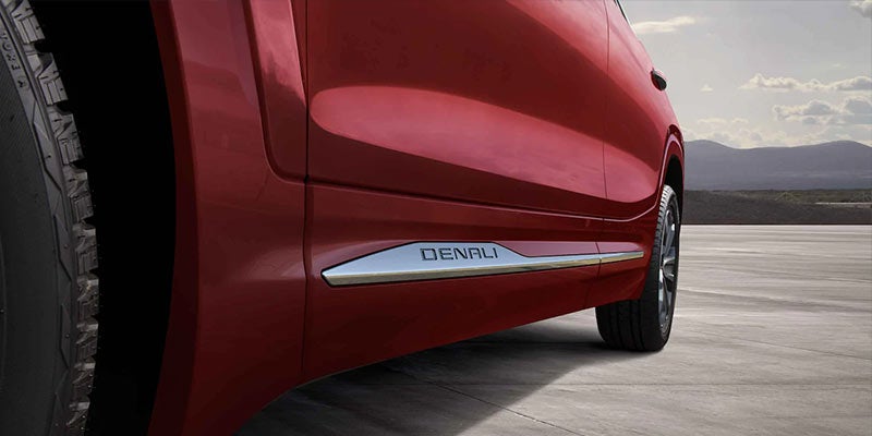 Denali Trim logo on Red Terrain