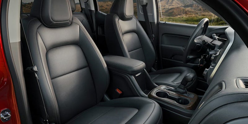 Interior and black seats of Canyon