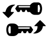 Key with arrows